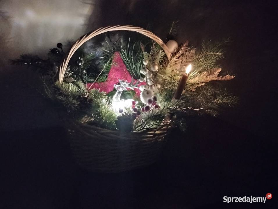 Stroik świąteczny duży adwentowy Zgierz