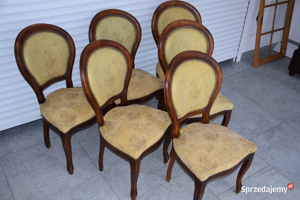krzesła medaliony 6 sztuk super stan Krzesła Olsztyn