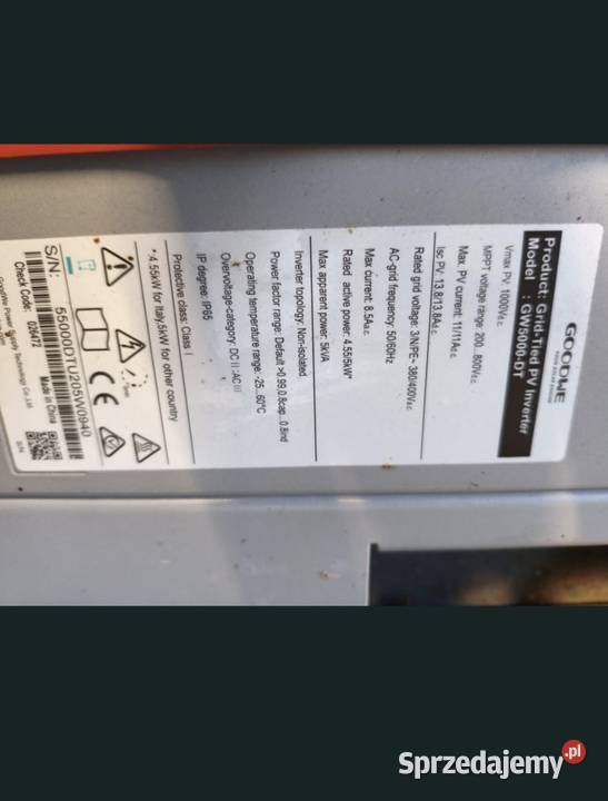 Falownik goodwe 5KW do negocjacji Przeworsk