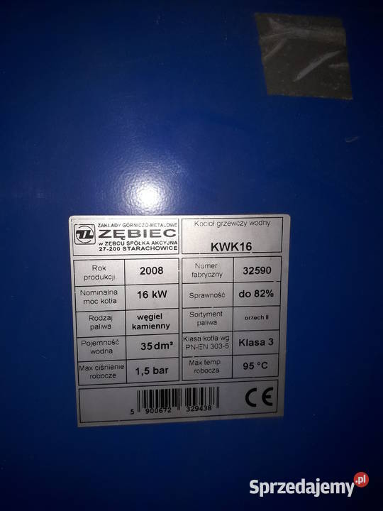 Piec ZĘBIEC KWK16 Uniwersalny drzewo węgiel