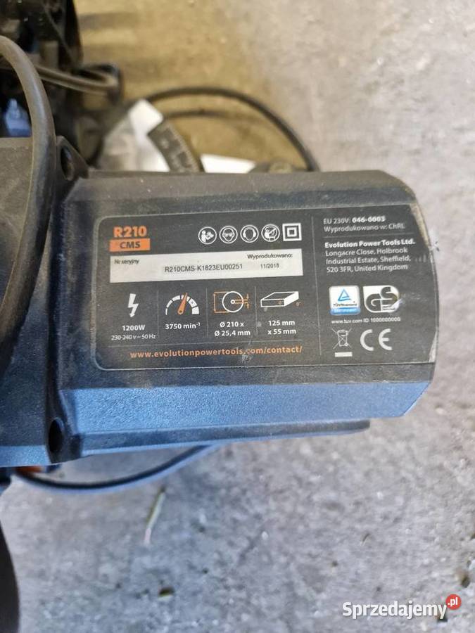 Ukośnica bez posuwu Evolution 1200 W 210 mm zachodniopomorskie Świnoujście