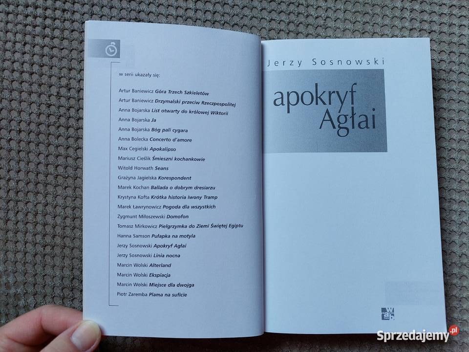 Apokryf Agłai Jerzy Sosnowski Kraków