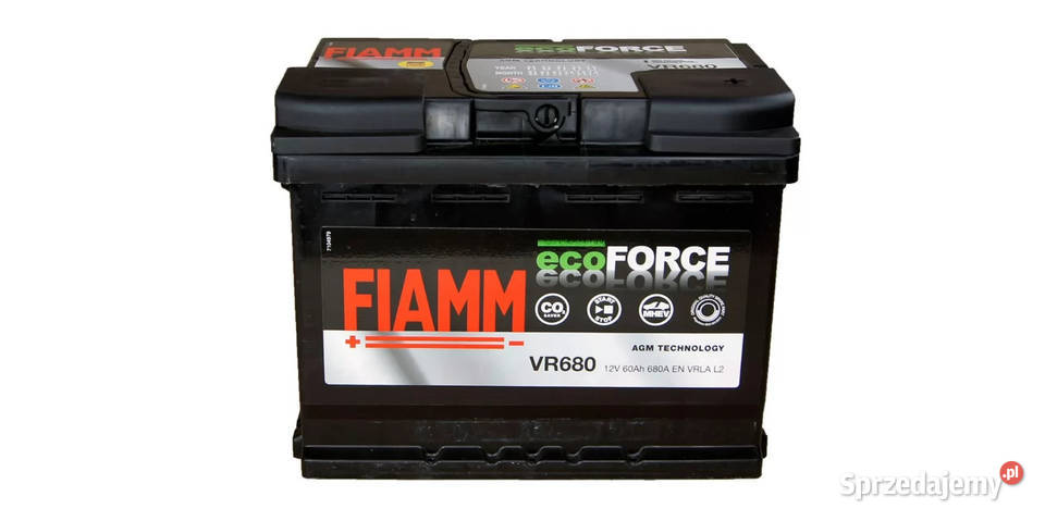 Akumulator 60AH Fiamm ECOFORCE AGM DOWÓZ Gdańsk