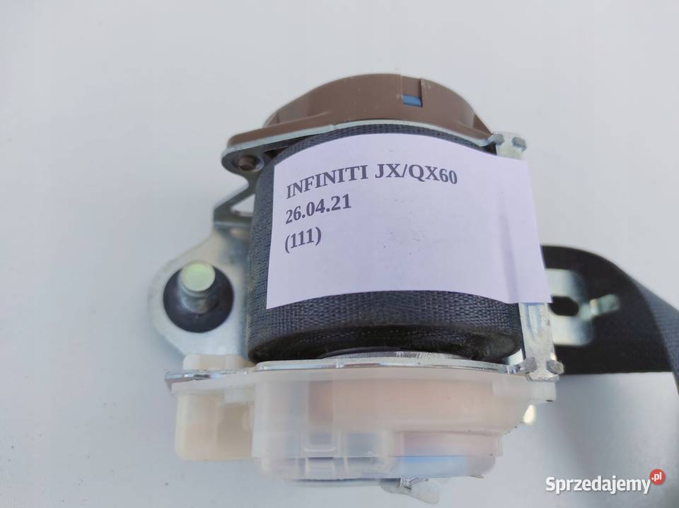 PAS BEZPIECZEŃSTWA TYLNY PRAWY INFINITI QX60 JX wielkopolskie Nowy Tomyśl