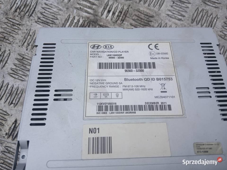 Radio Nawigacja Ekran Monitor 965603Z000 Hyundai Radłów sprzedam