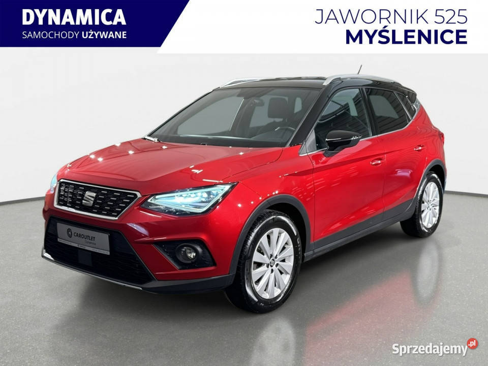 Seat Arona Xcellence 10TSI 115 M6 2019 r salon bordowy Myślenice