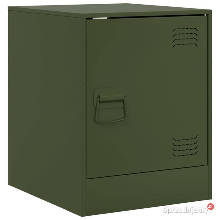 Szafka nocna oliwkowa zieleń 345x39x44 stal Nocne Warszawa