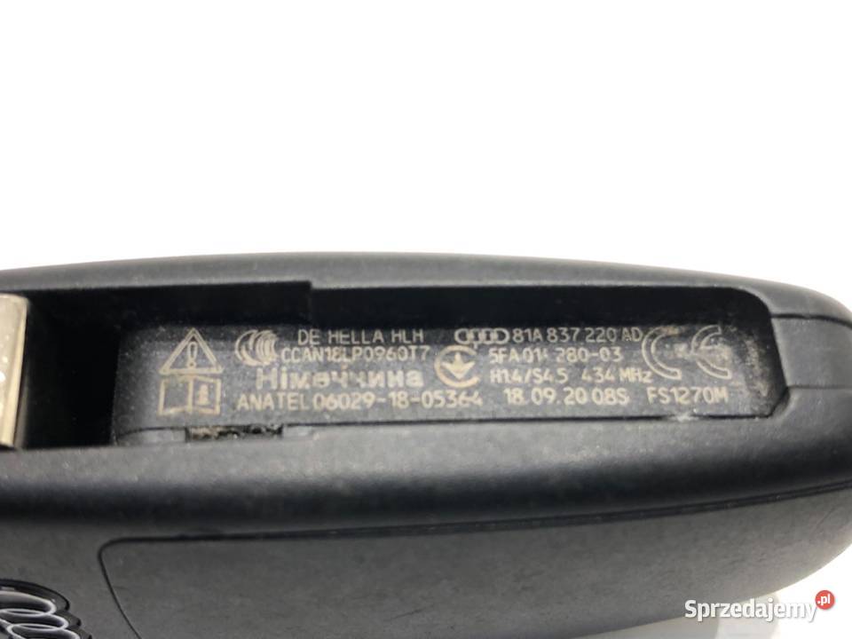 KLUCZYK PILOT AUDI Q3 II 81A837220AD PILOT podkarpackie