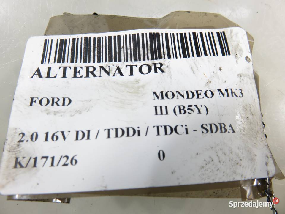 ALTERNATOR FORD MONDEO MK3 20 TDCi 1S7T10C392A