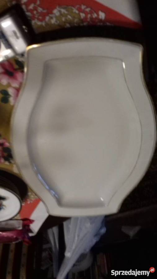 półmisek ogromnystary Ćmielów biały Warszawa