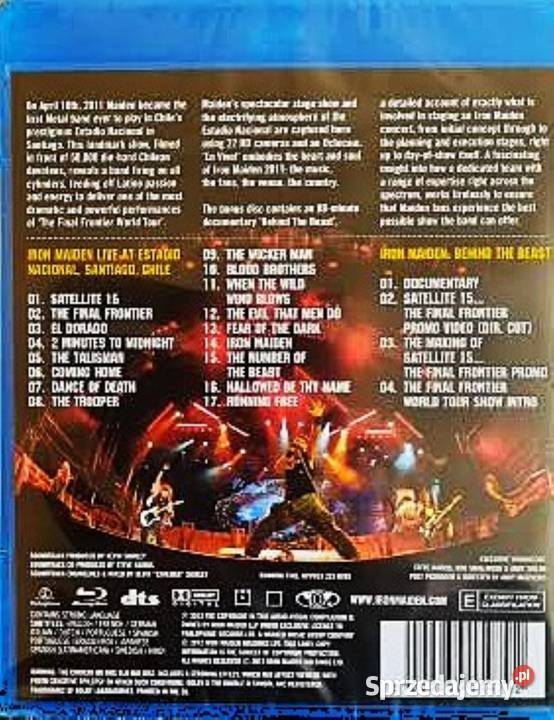 Koncert Nowy Blu Ray IRON MAIDEN Live zachodniopomorskie Szczecin sprzedam