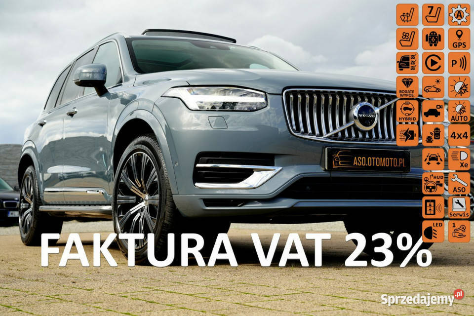 Volvo XC 90 RECHARGE panorama FUL LED wentylacja przyciemniane szyby