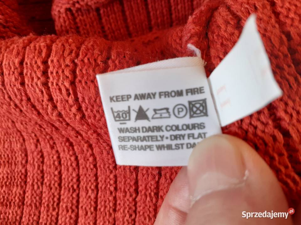 Sweter ceglasty Bez wzoru mazowieckie Warszawa sprzedam