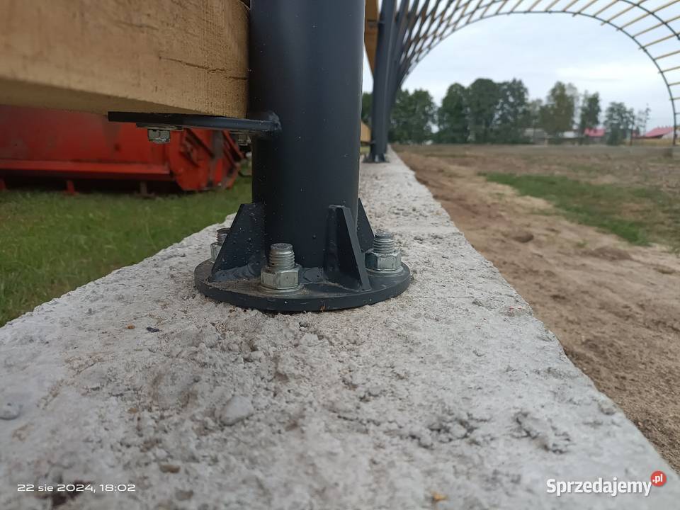 Hala łukowa 12 x 25 m komplet wiata garaz Lisków sprzedam