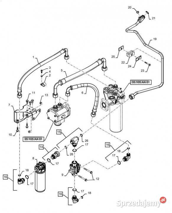 Holland T6090 Zawór 84325982 Jastrzębniki