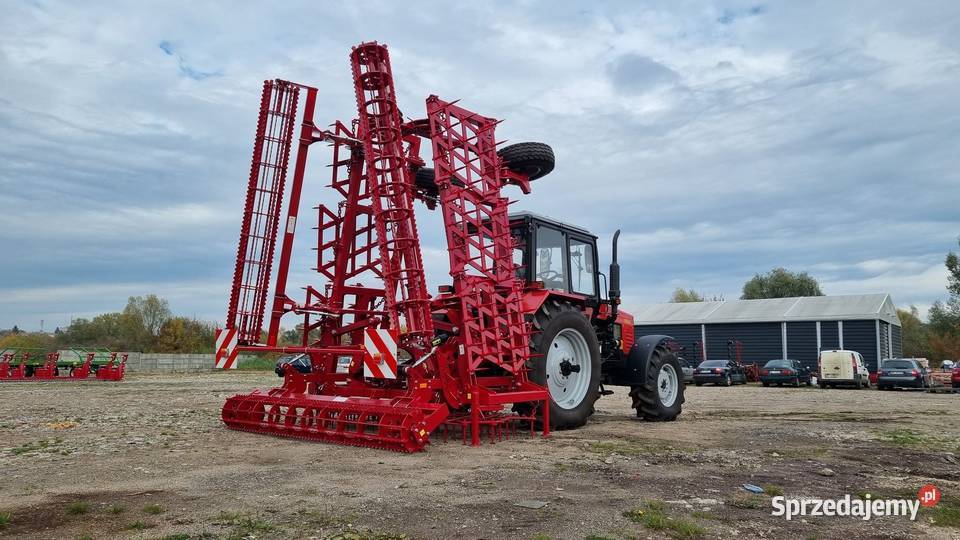 Ciężki 9 polowe brony zębowe tylny wał strunowy mazowieckie Ciechanów