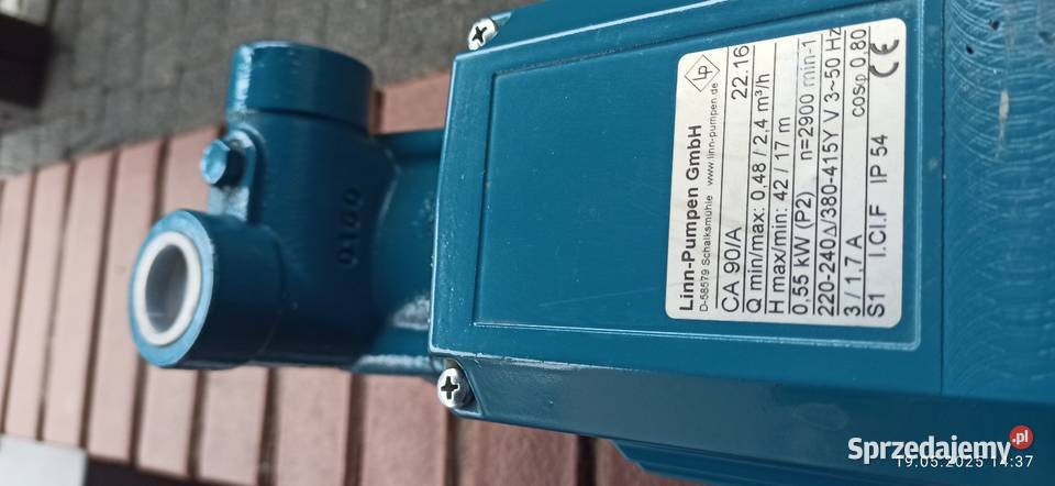 CA90A pompa nowa do negocjacji Rybnik