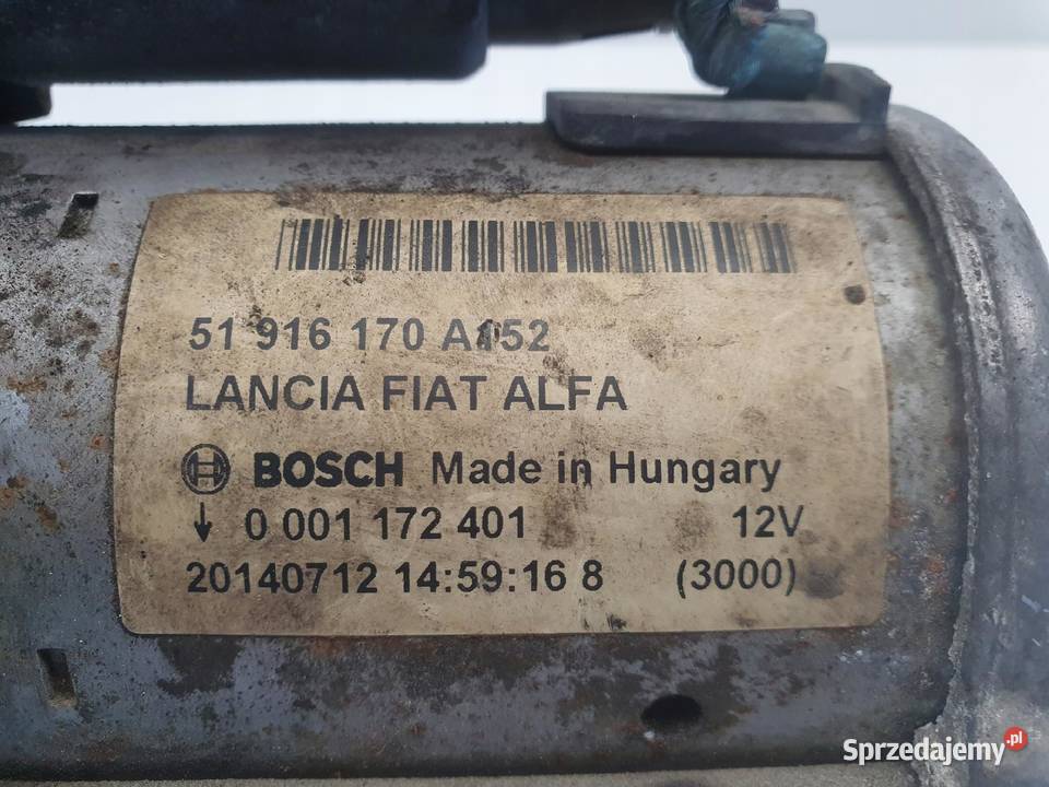 Fiat Doblo II 13 MJET ROZRUSZNIK 51916170 bosch lubelskie Janów