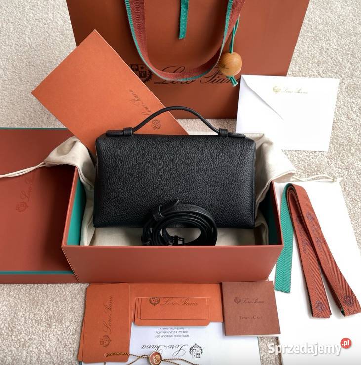 Premium Loro Piana Torebka L19 w pudełku czarna dolnośląskie