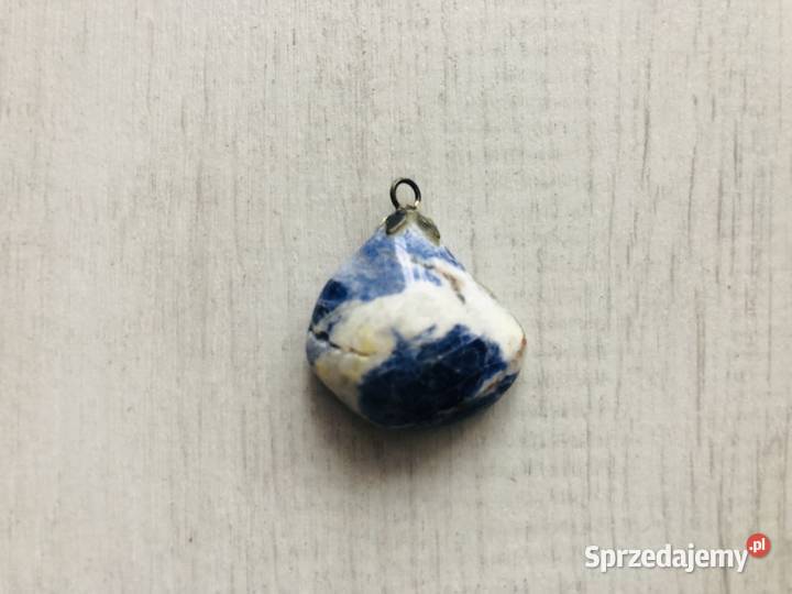 NOWY Kamień wisiorek niebieski Zegarki i Biżuteria sprzedam