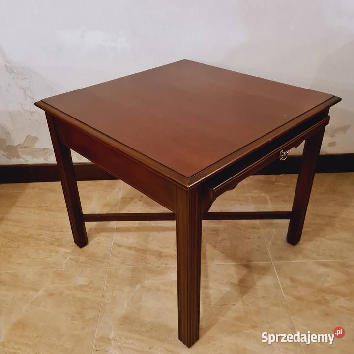 Stolik drewniany lity mahoń USA drexel Lublin sprzedam