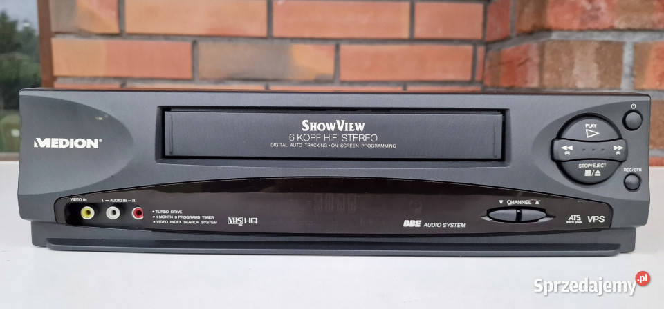 Medion VideoVHS 6 głowic MD 9023 MD9023 Międzychód