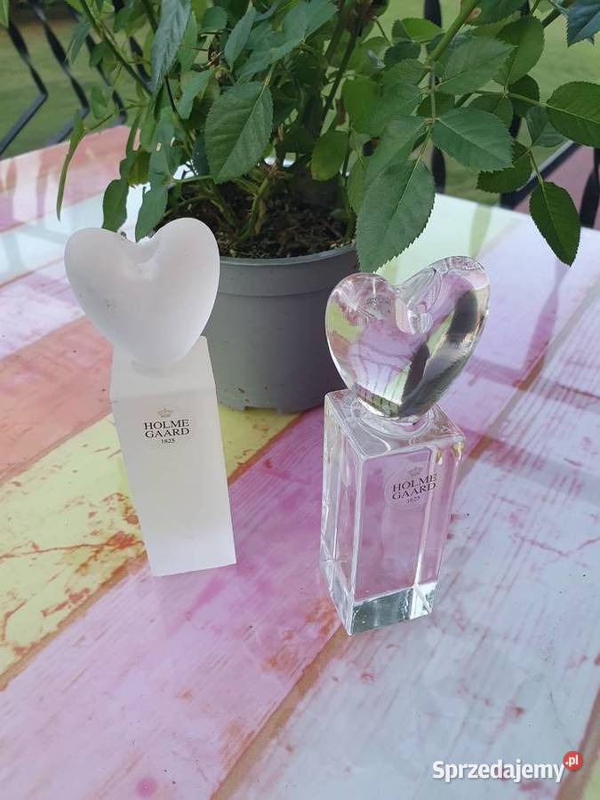 Holmegaard świeczniki serca śląskie Myszków