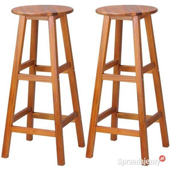 Stołki barowe lite drewno akacjowe stołek hoker Zamość sprzedam