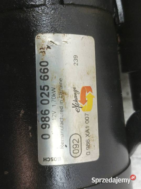 ROZRUSZNIK 0986025660 20 CDTI Opel Zafira III osobowe