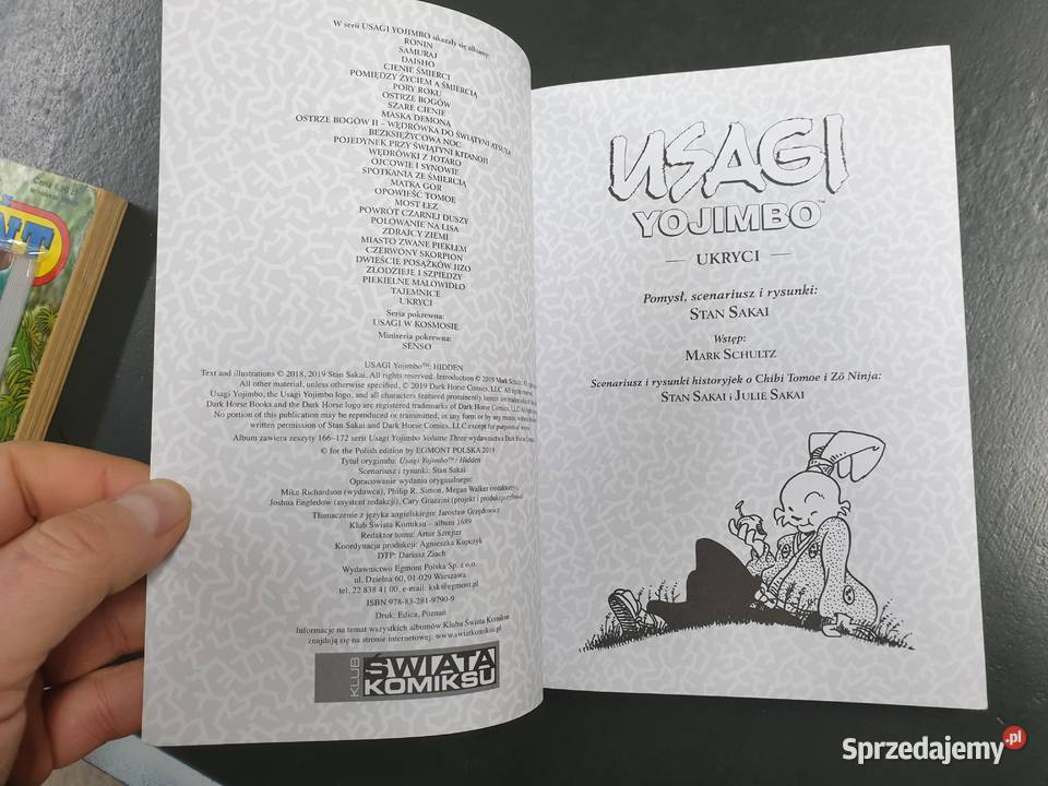 Usagi Yojimbo Ukryci Stan Sakai Kultura i Rozrywka Gdynia