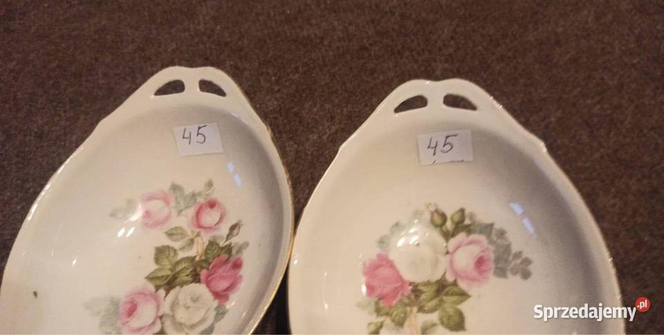 Porcelanowa miseczka paterka Owalna Z różami Na Gdańsk sprzedam