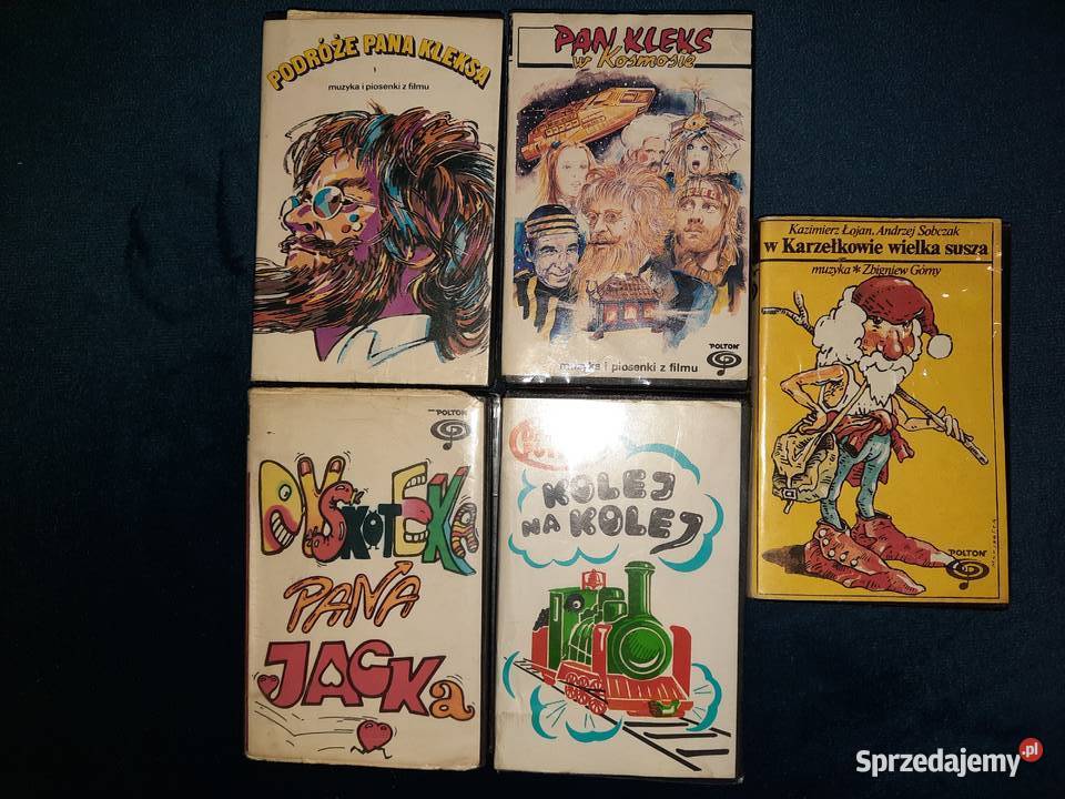 Kolekcję kaset magnetofonowych z lat 80 i 90 z dolnośląskie