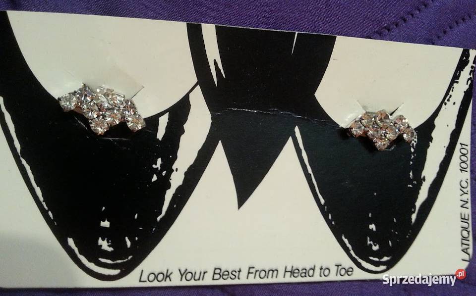 Klipsy do butówLatique NYCz diamencikami z kujawsko-pomorskie Bydgoszcz sprzedam