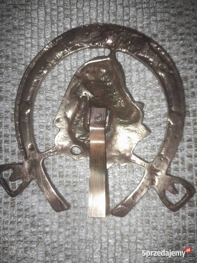 Mosiężna podkowa z koniem Wrocław sprzedam