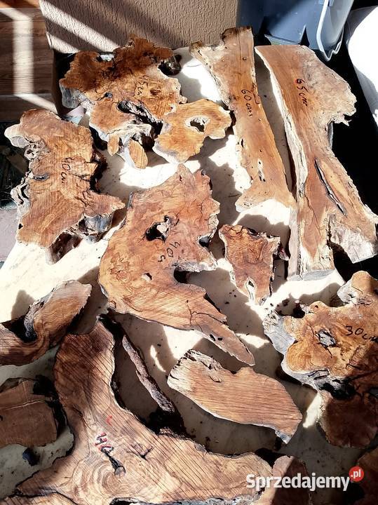 Drewno oliwne deski małe kawałki