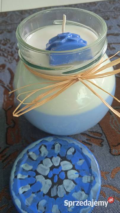 DWUKOLOROWA ŚWIECA SOJOWA W SŁOICZKU Świece Piła