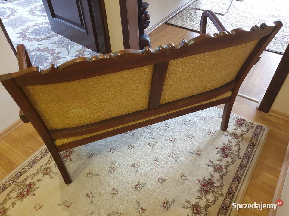 Piękna sofa z drewna egzotycznego 63cm Sofy i kanapy mazowieckie Zaborów