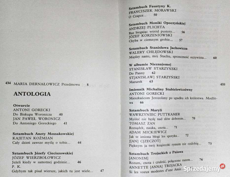 Sztambuch romantyczny Biernacki Andrzej