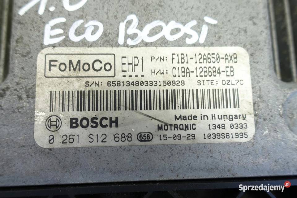 KOMPOUTER Ford Fiesta MK7 VII 10 EcoBoost Chełm