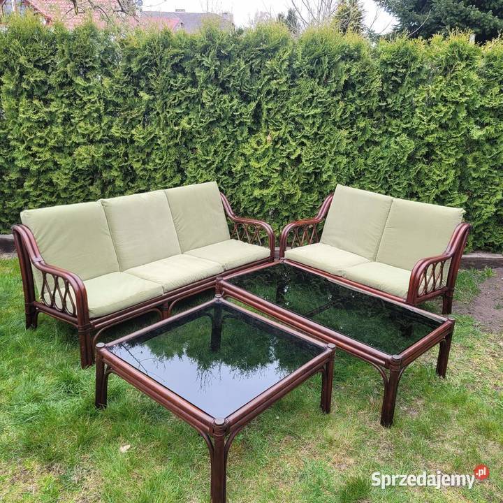 Duży zestaw ogrodowy z bambusa zachodniopomorskie Białogard