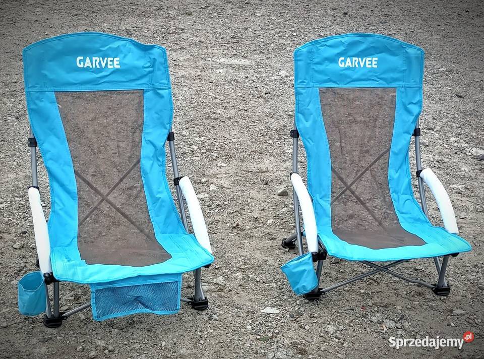 Krzesła plażowe składane miejsce na kubek 2 lubuskie Gorzów Wielkopolski