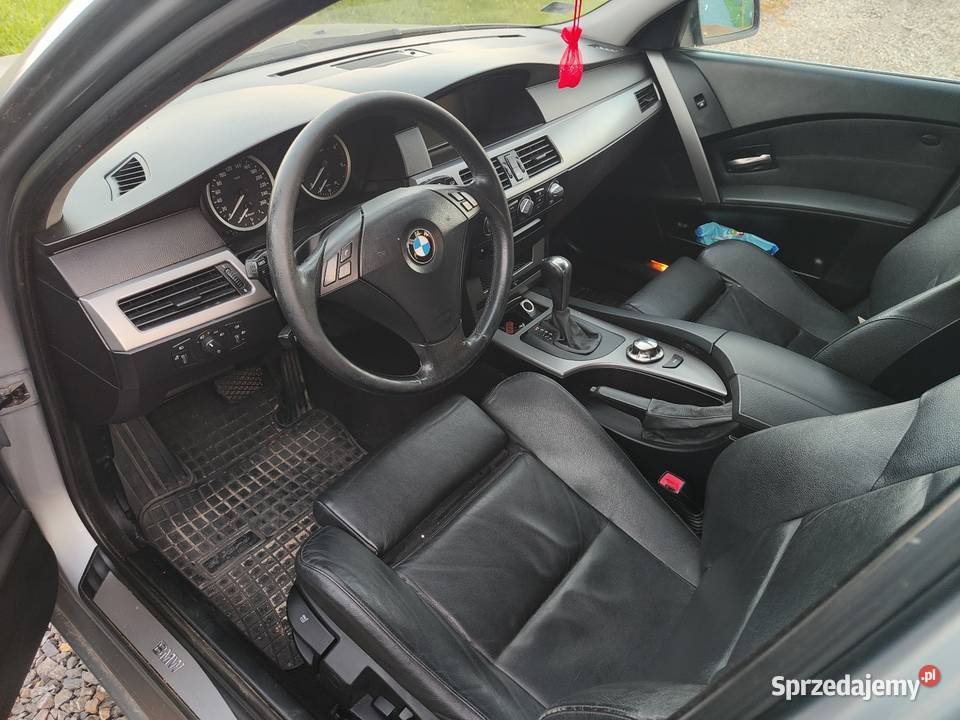 BMW e61 525d 25D CHIP 211 2004r Automat Skóra grafitowy Bogoria