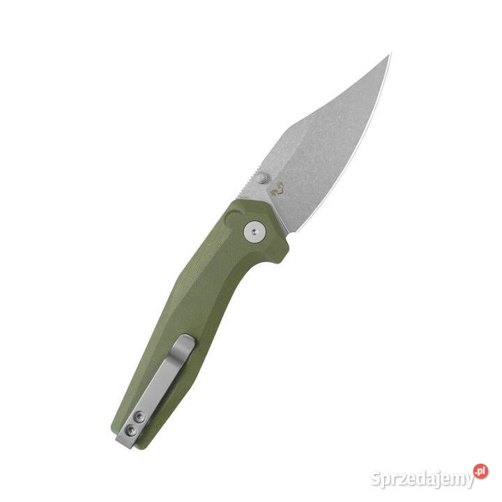 Nóż składany Kubey Hades Green G10 Stonewashed