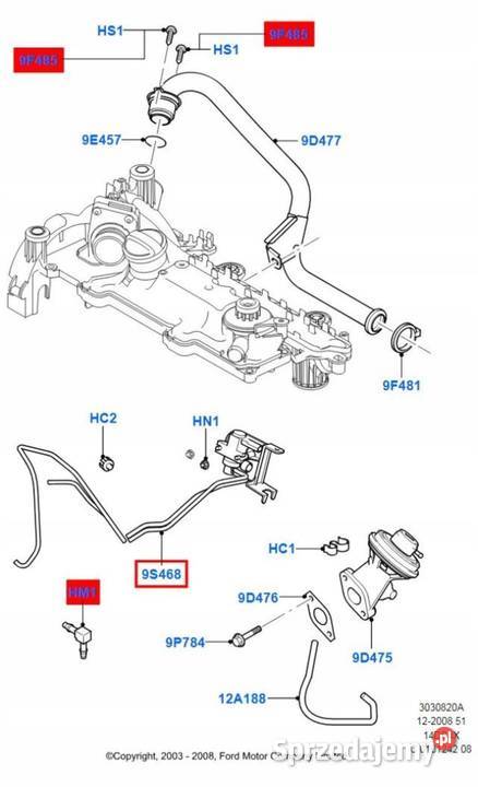 KONWERTER CIŚNIENIA FORD FIESTA 0108 FUSION 01