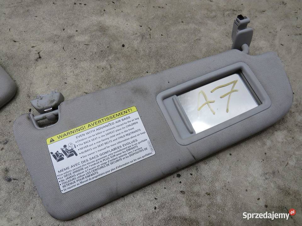 OSŁONA PRZECIWSŁONECZNA LEWA PRAWA AUDI A6 A7 4G sprzedam