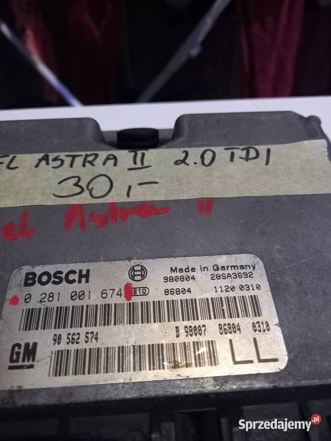 Komputer opel Astra 20 TDI 0281001674 Margonin sprzedam