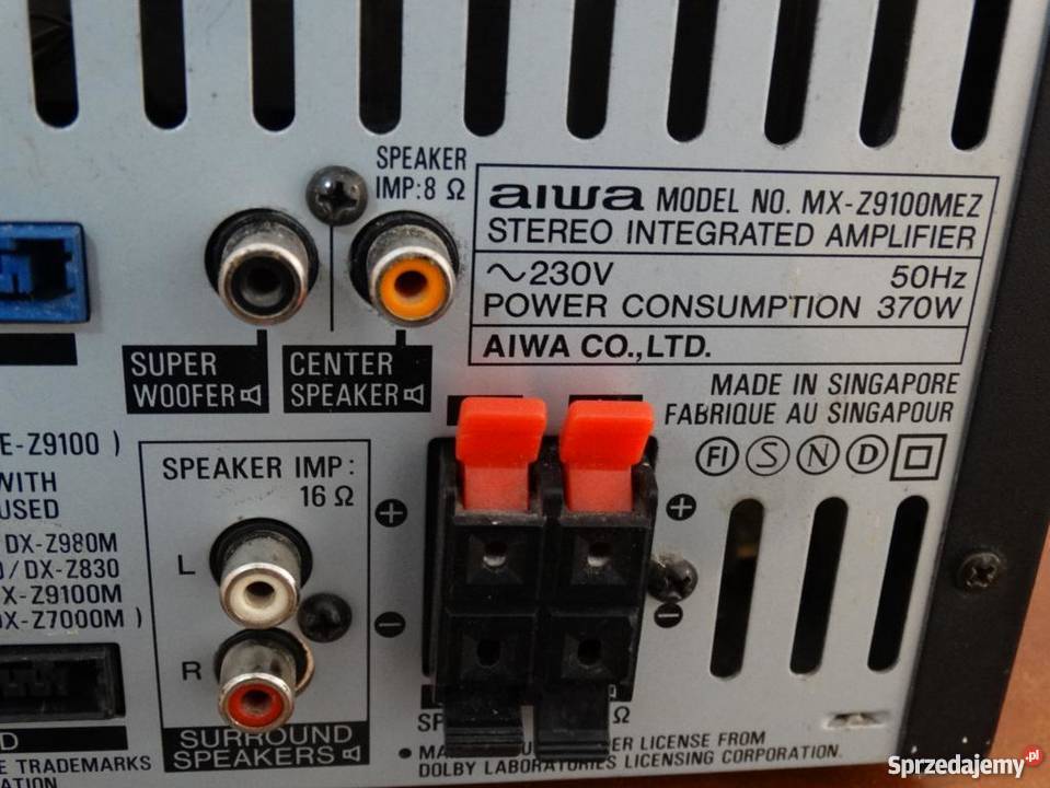 mocny wzmacniacz Aiwa 370 wat WYSYŁKA Jasło