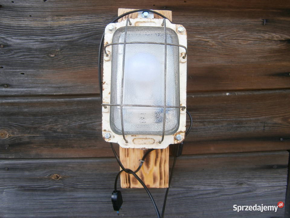 kinkiet loft ze starej lampy Oświetlenie