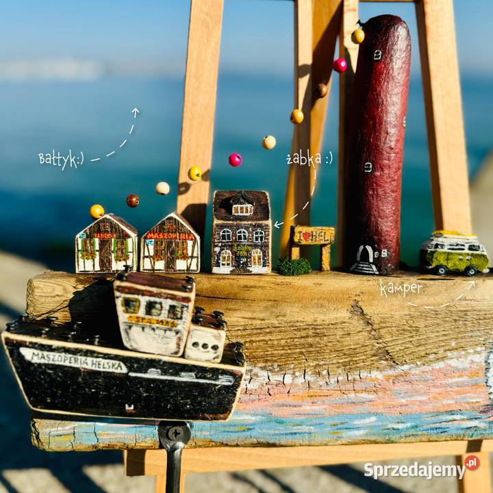 LUKI SZTUKI driftwood skarby Bałtyku wieszak HEL Rękodzieło