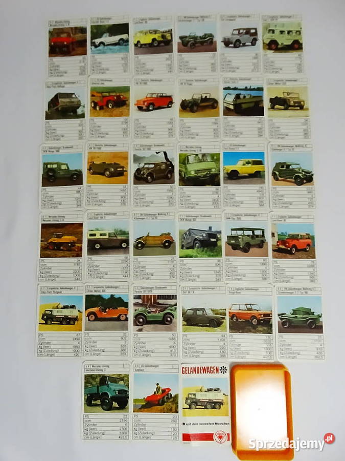 Techniczny kwartet ASS zestaw 32 kart pudełko lubelskie Biłgoraj